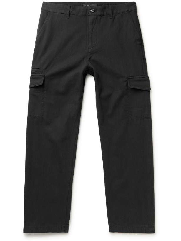 Photo: Club Monaco - Carpenter Cotton-Blend Cargo Trousers - Black