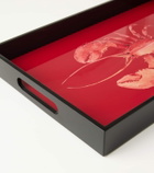 Les-Ottomans Lobster lacquered wooden tray