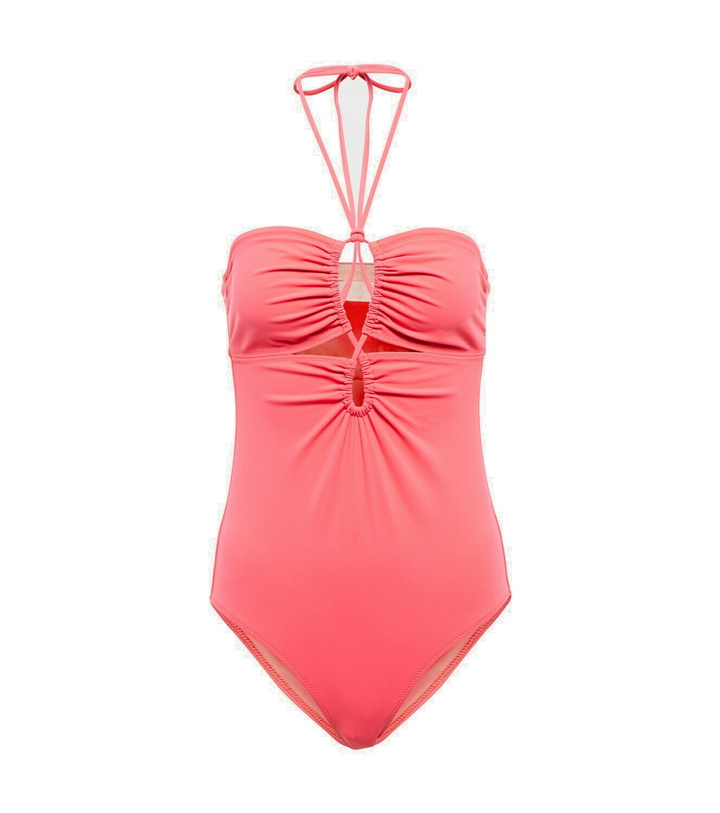 Photo: Ulla Johnson Minorca Maillot halterneck swimsuit