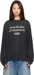 Acne Studios Black Sprayed 1996 Logo T-shirt