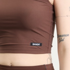 Bandit Women's Soft Compression Scoop Neck Tank in Cacao
