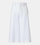 Loro Piana Drake high-rise linen culottes