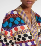 Valentino Polka-dot silk beach cover-up