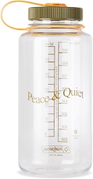 Museum of Peace & Quiet Transparent Nalgene Logo Water Bottle, 32 oz