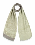 Manila Grace Womens Scarf Light in Green