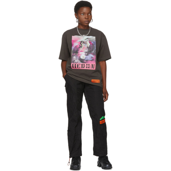 HERON PRESTON bird Tee バードプリント ロングTシャツ HERON PRESTON bird Tee バードプリント ロングTシャツ Heron
