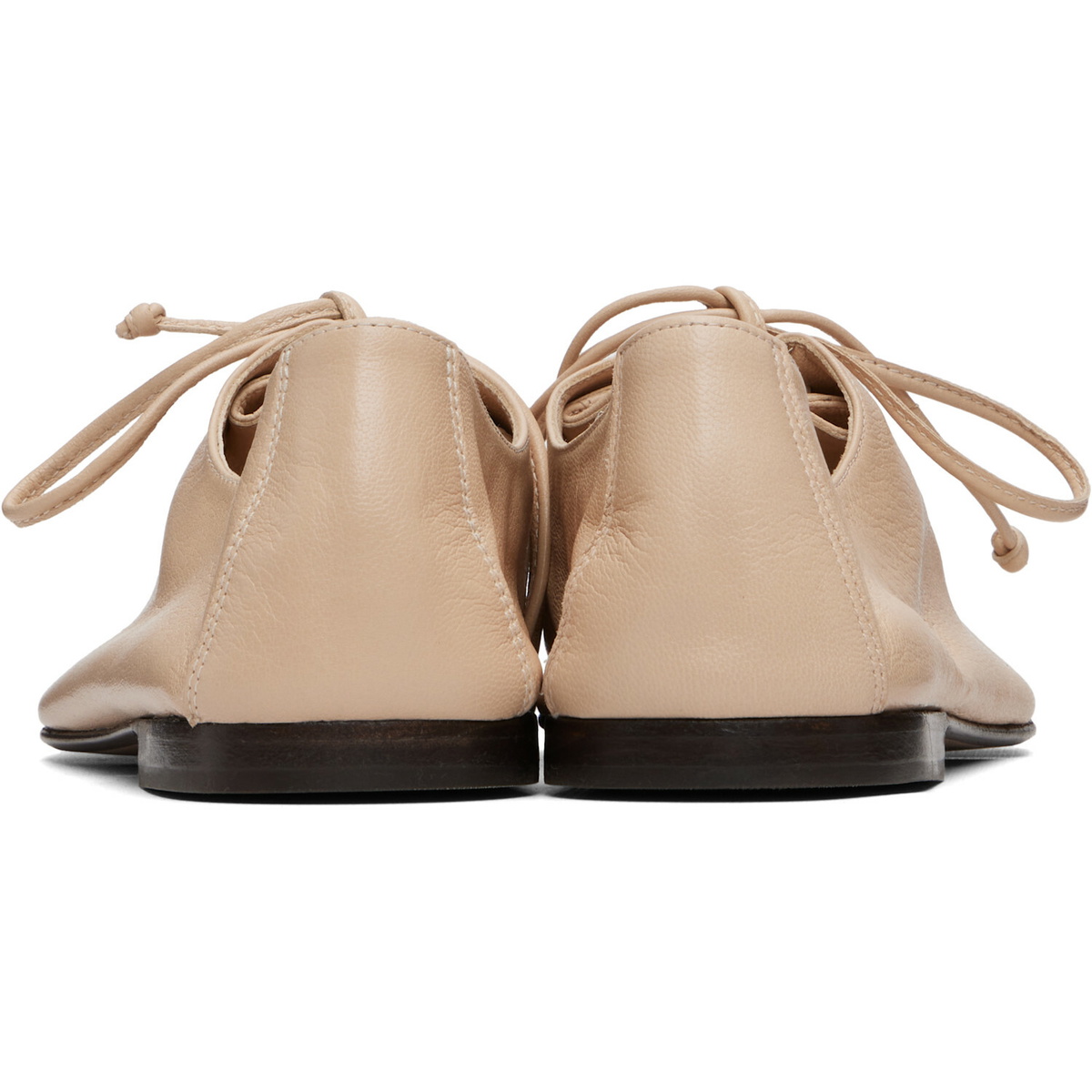 HEREU Beige Plegada Supple Shiny Loafers