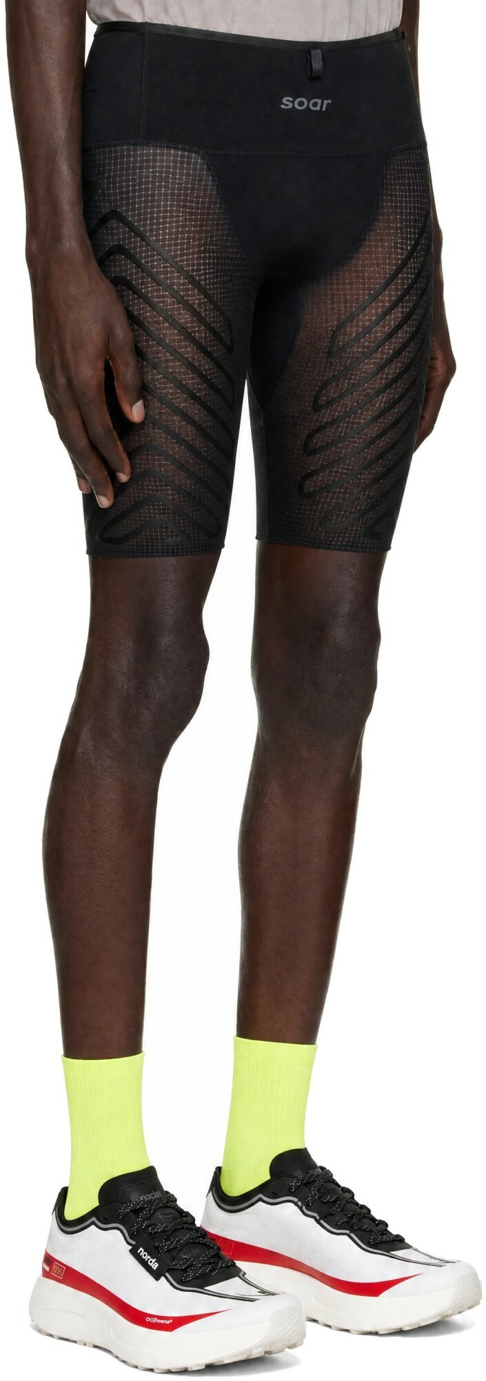 Soar Running Black Trail Race Shorts