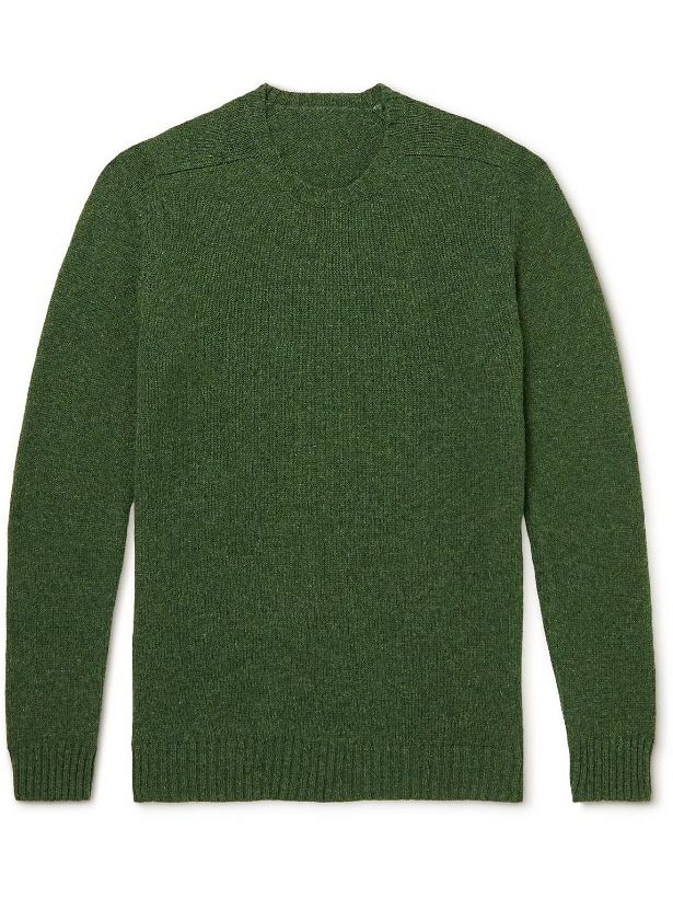 Photo: Anderson & Sheppard - Shetland Wool Sweater - Green