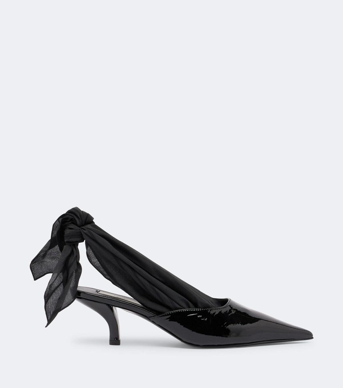 Toteme Scarf patent leather slingback pumps
