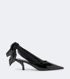 Toteme Scarf patent leather slingback pumps