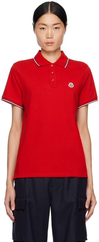 Photo: Moncler Red Patch Polo