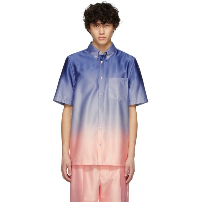 Photo: Sies Marjan Pink and Blue Rooney Degrade Shirt