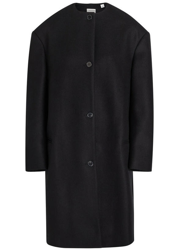 Photo: Calvin Klein Cora Wool and Cashmere-blend Coat Black