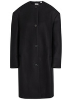 Calvin Klein Cora Wool and Cashmere-blend Coat Black