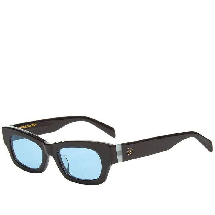 Photo: Bonnie Clyde Tomboy Sunglasses in Black/Blue