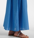 Montce Millie plaid cotton maxi skirt