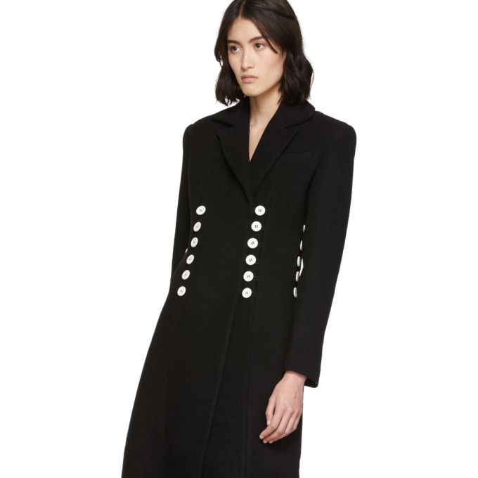 Materiel Tbilisi Black Button Coat Materiel Tbilisi