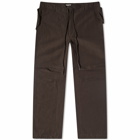 Auralee Men's Finx Field Pants in Dark Brown