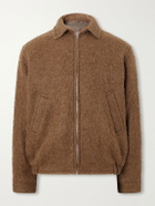 Kaptain Sunshine - Brushed Wool-Blend Woven Blouson Jacket - Brown