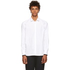 Neil Barrett White Poplin Rib Cuffs Shirt