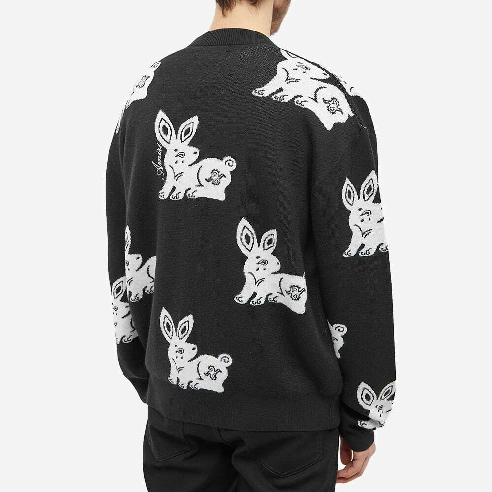 AMIRI Men's Rabbit Repeat Cardigan in Black Amiri