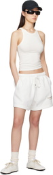 Fear of God ESSENTIALS White Soccer Fleece Shorts