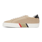 Burberry Beige Bio-Based Striped Sole Sneakers