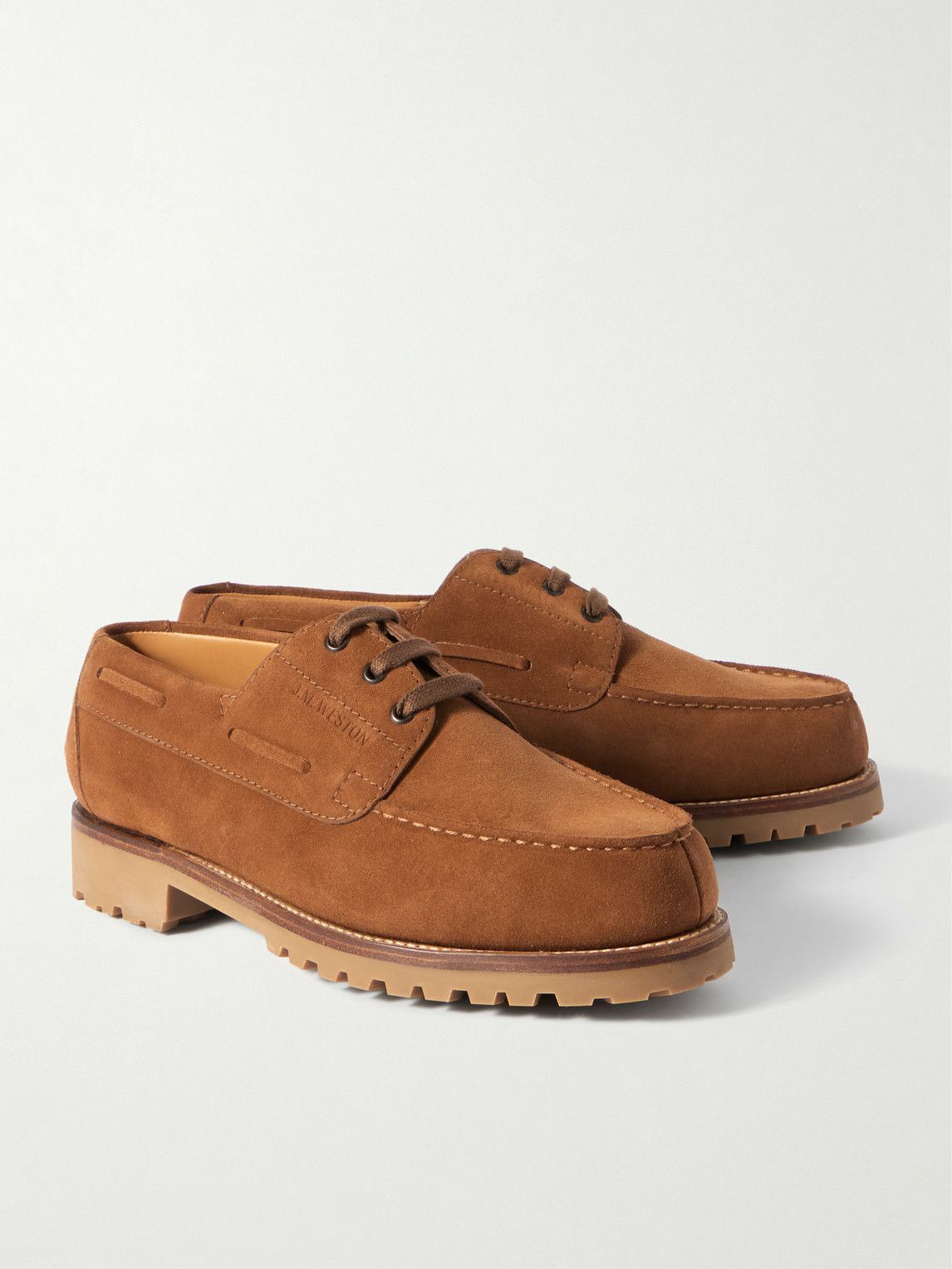 J.M. Weston - Suede Derby Shoes - Brown
