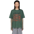 Loewe Green Anagram Fringes T-Shirt