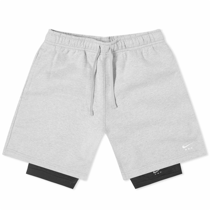 Photo: Nike Men's x Mmw NRG 3-In-1 Shorts in Grey Heather/Black