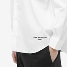 Comme Des Garçons Homme Men's Emroidered Logo Shirt in White