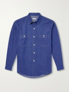 Kaptain Sunshine - Work Suvin Cotton and Hemp-Blend Shirt - Blue
