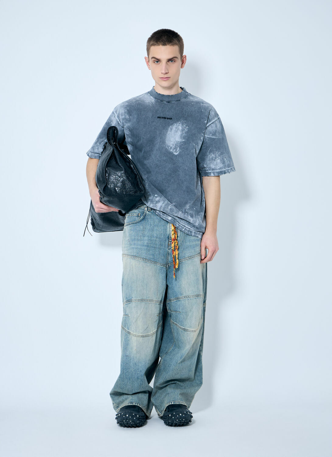 Balenciaga Baggy Panel Construction Jeans Balenciaga