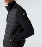 Moncler Tricot down-paneled wool-blend cardigan
