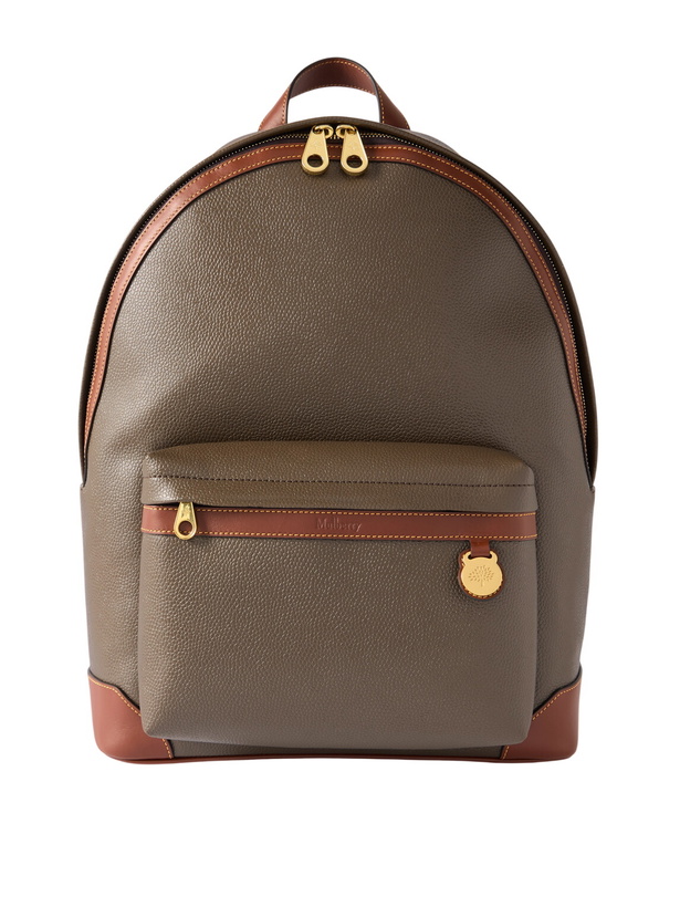 Photo: Mulberry - Heritage Leather-Trimmed Eco Scotchgrain Backpack