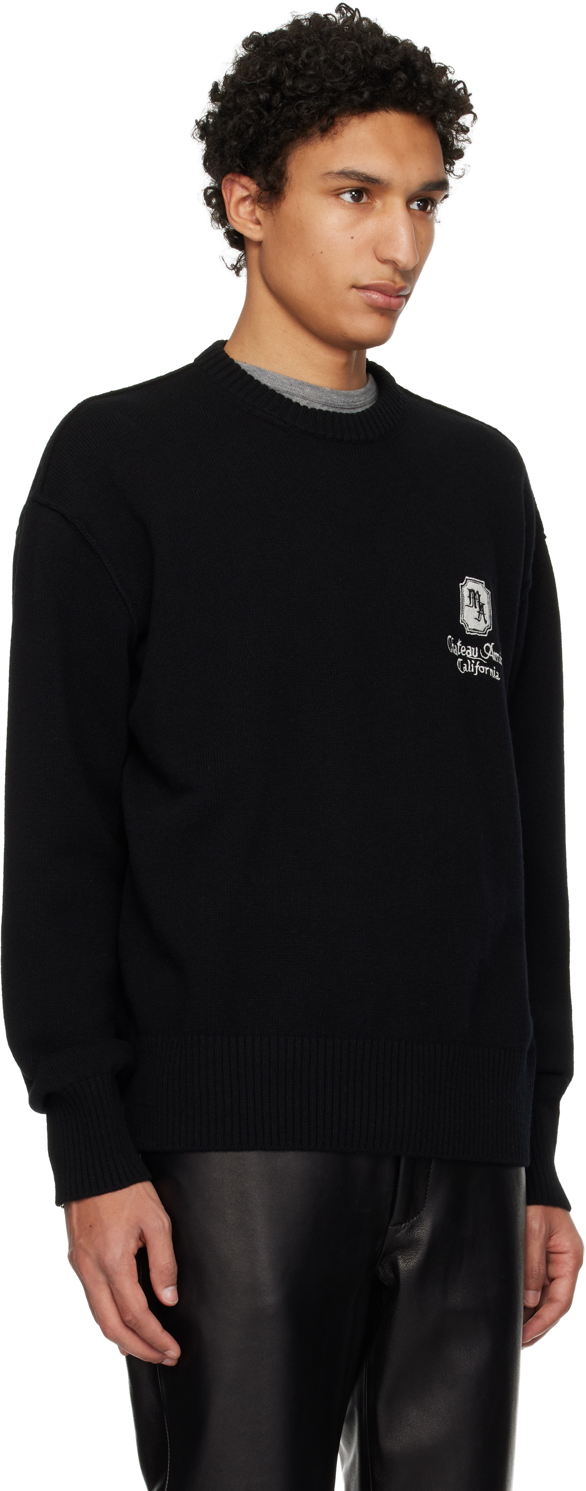 AMIRI Black MA Chateau Sweater