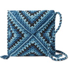 Story Mfg. - Crocheted Organic Cotton Messenger Bag - Blue