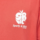 Sporty & Rich Men's Apple T-Shirt in Red/White