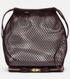 Alaïa Le Pochon fishnet bucket bag