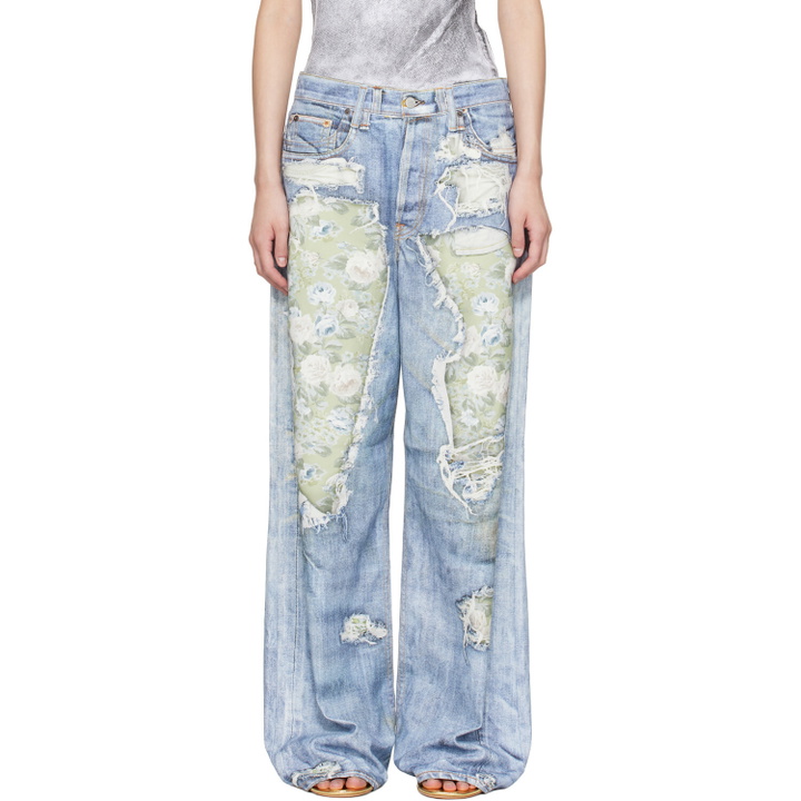 Photo: Acne Studios Blue Trompe-l’Oeil 1981 Jeans
