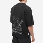 Stone Island Shadow Project Men's Mako Cotton Back Print T-Shirt in Black