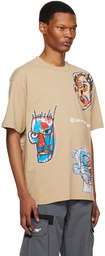 AAPE by A Bathing Ape Beige Printed T-Shirt