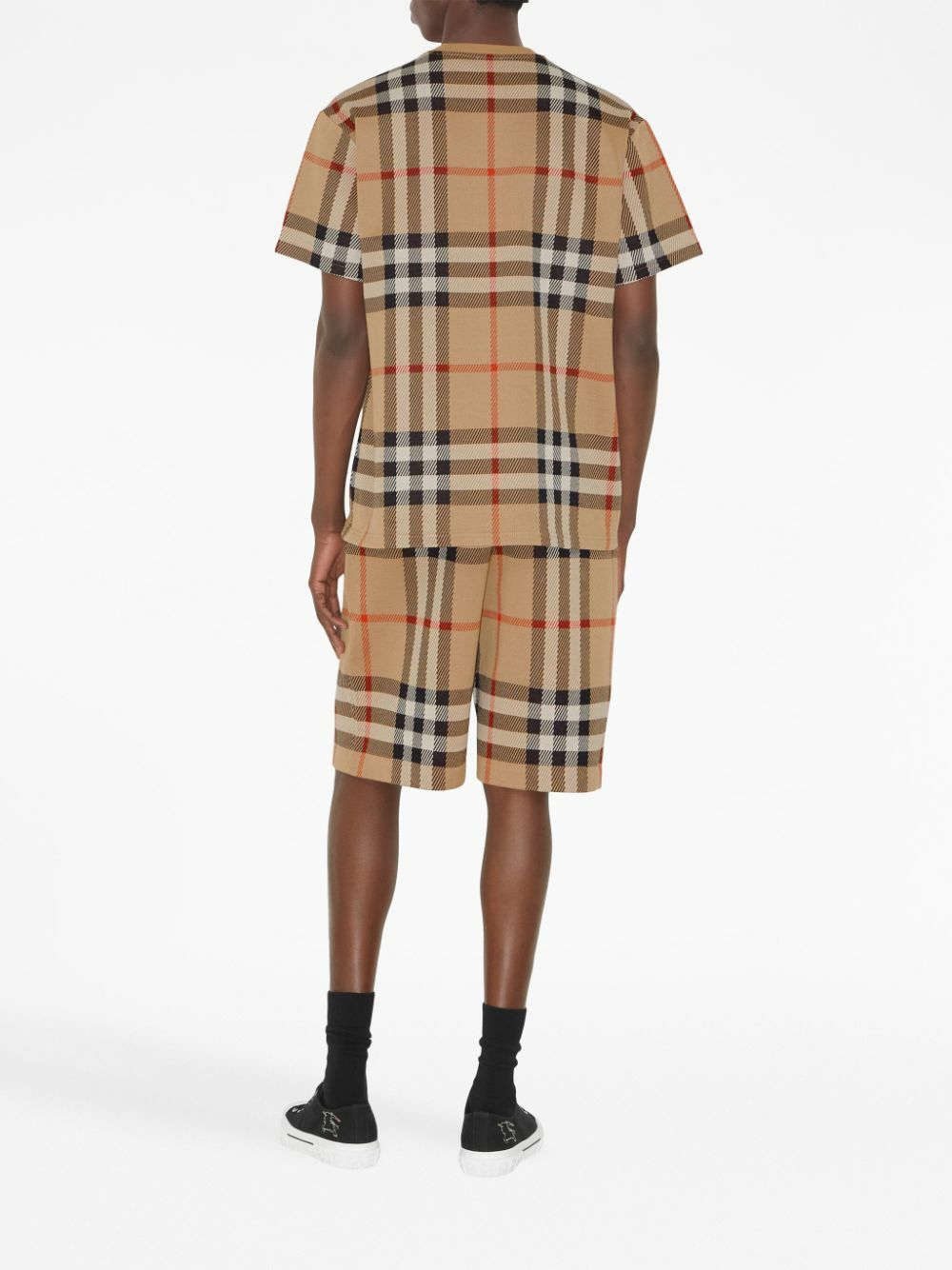 【関税＆送料込み】Burberry Check Motif Cotton T-Shirt D50401B1-3CB5-44C1-992D-