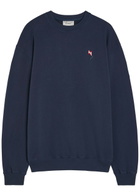 Forét Embroidered Cotton Sweatshirt Navy