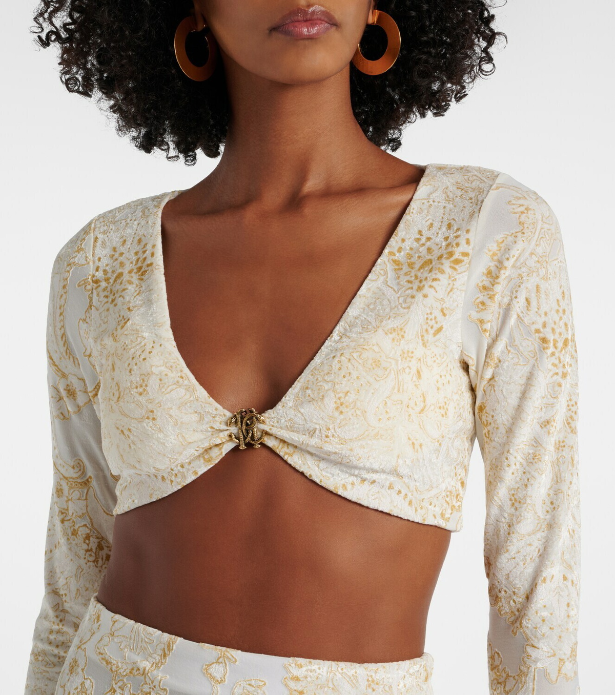 Roberto Cavalli Embellished top