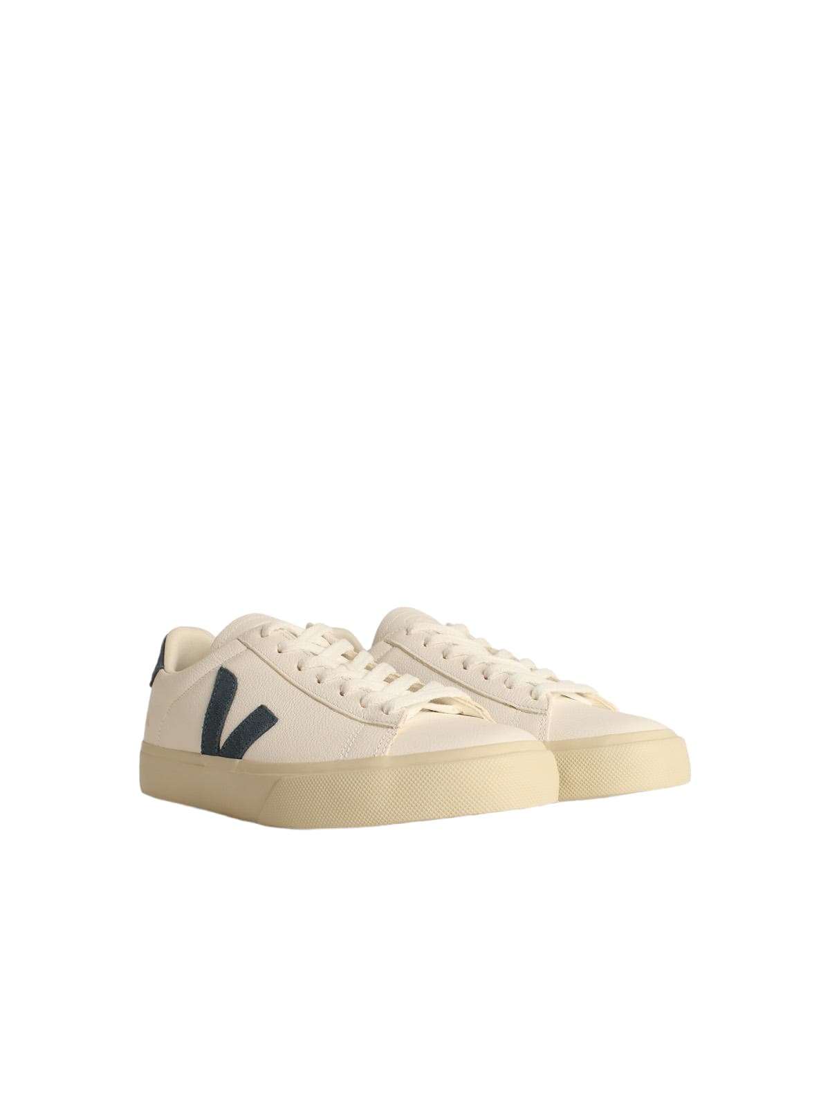 Veja campo Blu White Leather Sneakers