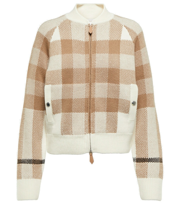 Photo: Burberry - Checked wool and cashmere jacket