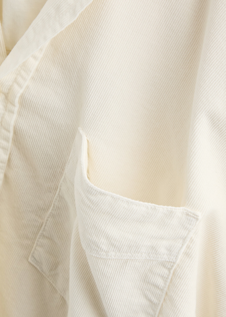 Officine Générale Lipp Corduroy Shirt Cream