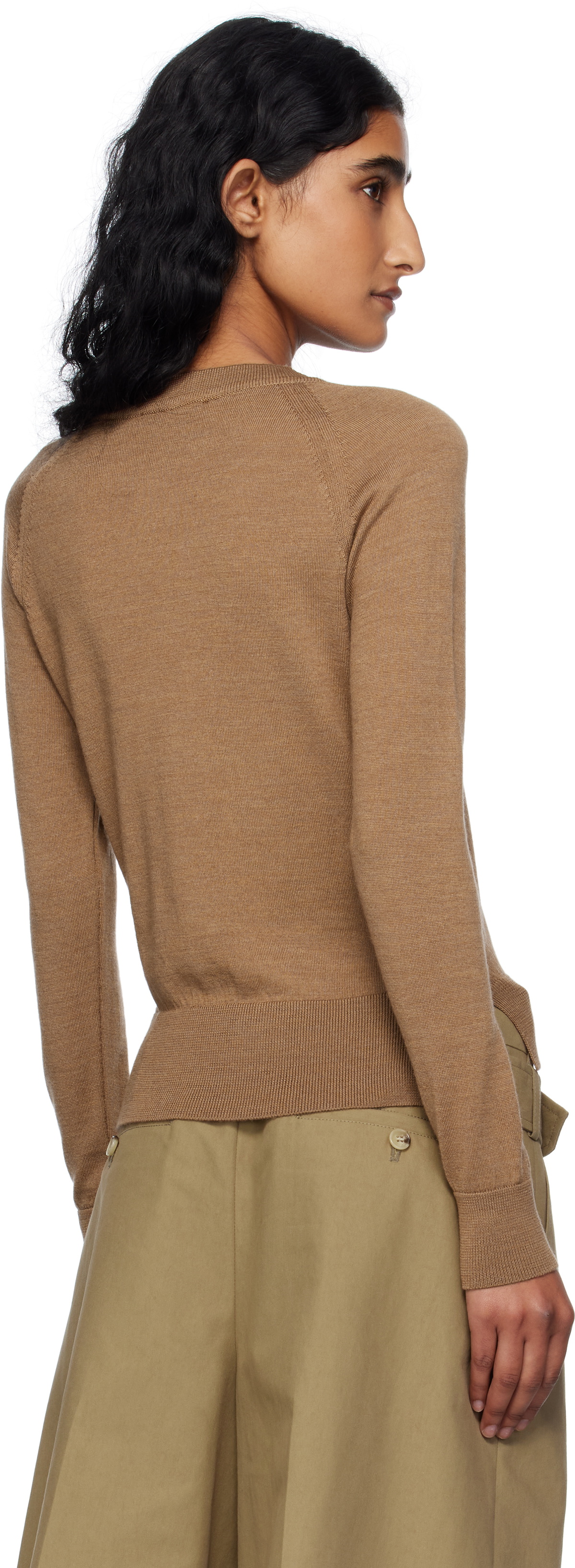 Simone Rocha Brown Embellished Classic Sweater